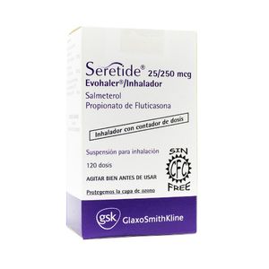 SERETIDE (RG) 25/250 MCG INHALADOR 120 DOSIS