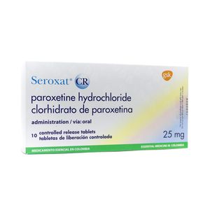 SEROXAT CR TABLETAS 25 MG
