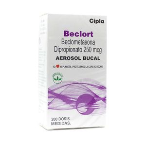 BECLORT (BECLOMETASONA) 250 MCG INHALADOR 200 DOSIS