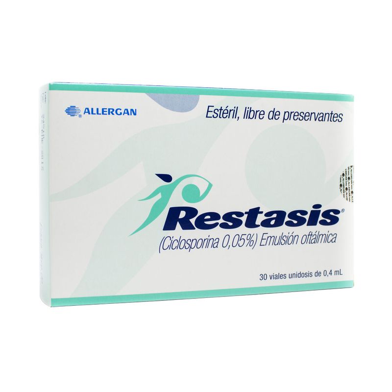 RESTASIS VIAL OFTALMICO 0.05 % CAJA X 30 UNDS - Farmacia Pasteur .