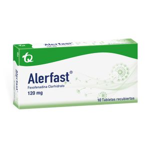 ALERFAST TABLETAS 120 MG CAJA X 10 UNDS