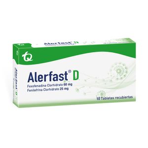 ALERFAST D TABLETAS 60/25 MG