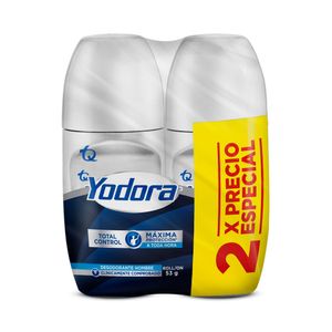 YODORA TOTAL CONTROL ROLL ON FRASCO 2 X 53G