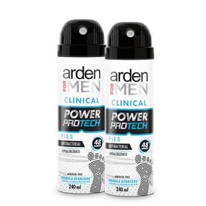 DESODORANTE ARDEN FOR MEN CLINICAL PIES AEROSOL 2 X 240ML