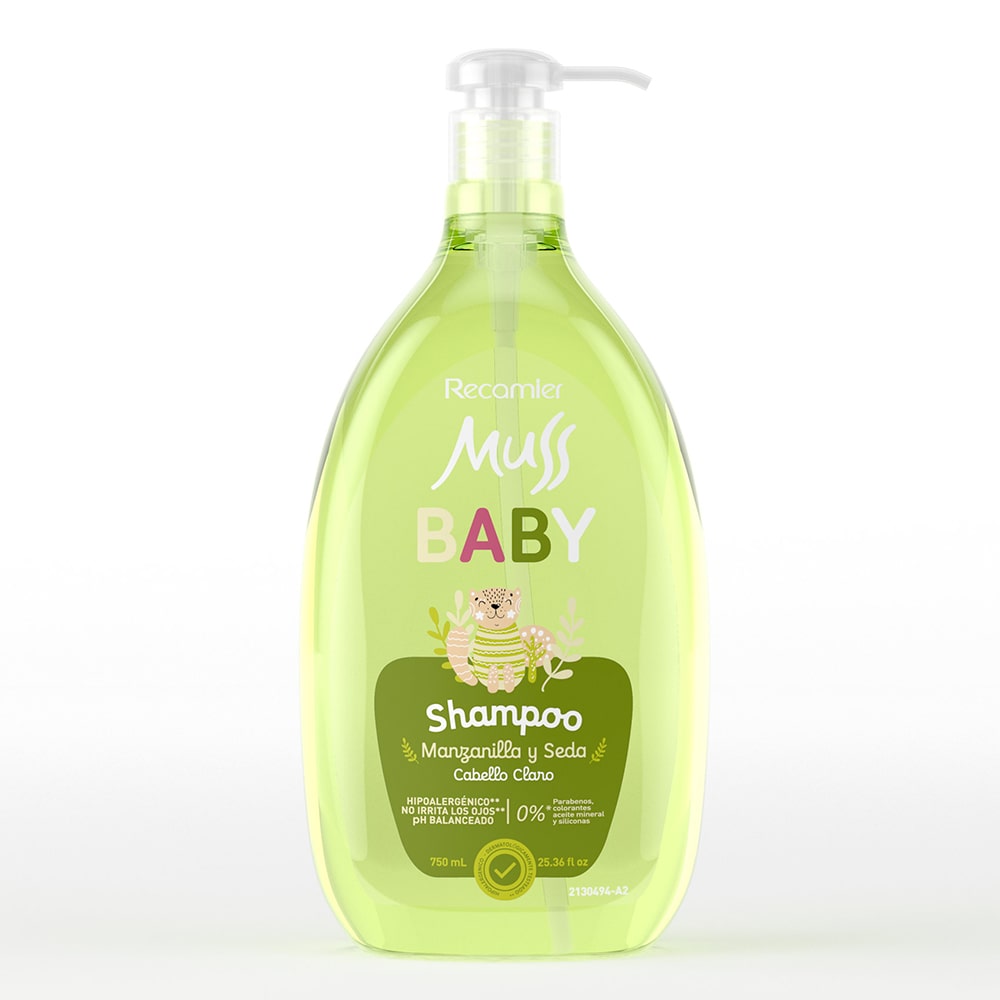 SHAMPOO MUSS BABY MANZANILLA FRASCO 750 ML Farmacia Pasteur