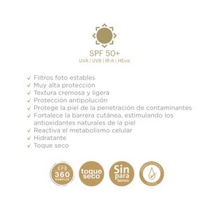 SUNGLASS ANTIAGING TOQUE SECO SPF 50+ CAJA 50 ML