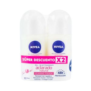 DESODORANTE NIVEA ACLARADO NATURAL ROLL ON X 2 UNDS