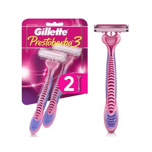MAQUINA DE AFEITAR GILLETTE PRESTOBARBA 3 MUJER