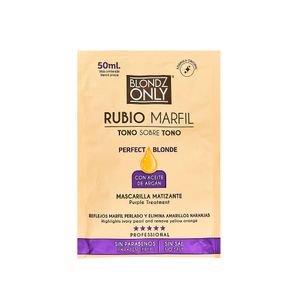 MASCARILLA BLONDZ ONLY MATIZ RUBIO MARFIL ARGAN SACHET 50 G