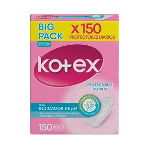 PROTECTORES KOTEX INDICADOR  PH CAJA X 150 UNDS