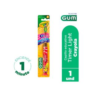 CEPILLO GUM TIMER LIGHT CRAYOLA X 1 UND