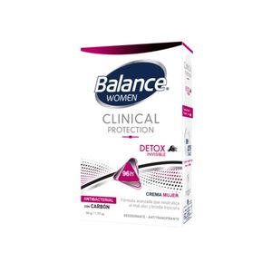 DESODORANTE CREMA BALANCE CLINICAL DETOX INV MUJER CAJA 50 G