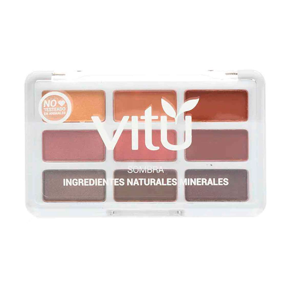 PALETA SOMBRAS VITU ROSE ESTUCHE 14 G
