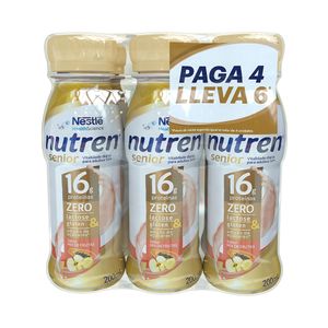 NUTREN SENIOR MIX FRUTAS PACK FRASCO PAGUE 4 LLEVE 6