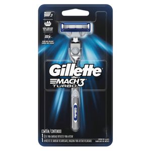 MAQUINA DE AFEITAR GILLETTE MACH3 TURBO X 1 UND