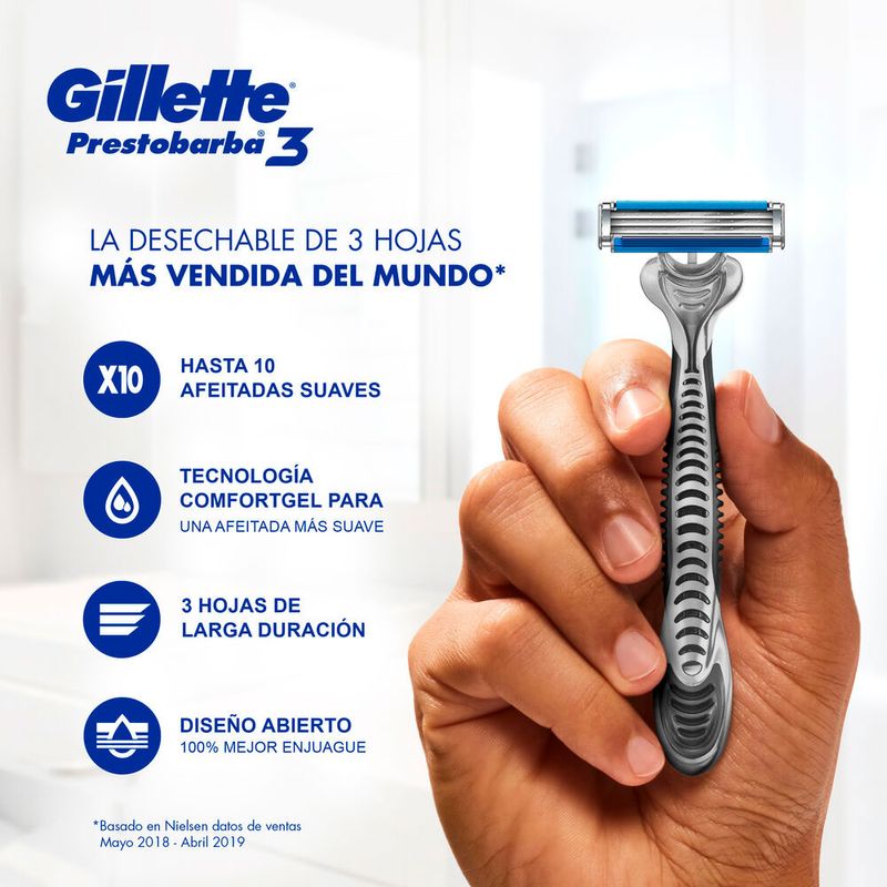 Gillette SkinGuard - Maquinillas de afeitar desechables para hombres, 4  unidades