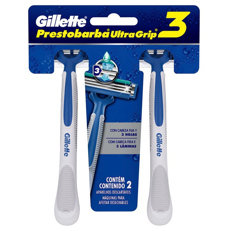 Maquina Afeitar Gillette Ultragrip 2 Filos x Unidad - Fraccionadora Molero