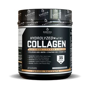 COLAGENO SASCHAFITNESS POLVO CARAMELO POTE 507 G