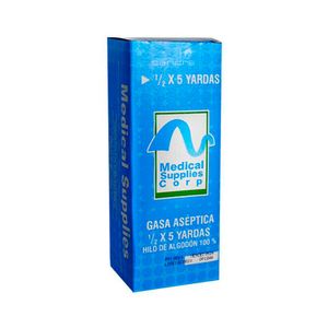 GASA ASEPTICA MEDICAL SUPPLIES CAJA 1/2 5 YARDAS