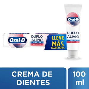 CREMA DENTAL ORAL B DUPLO ALIVIO CAJA 100 ML