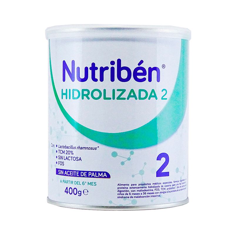 NUTRIBEN 1 HIDROLIZADA X 400 GRS - SIN ACEITE DE PALMA