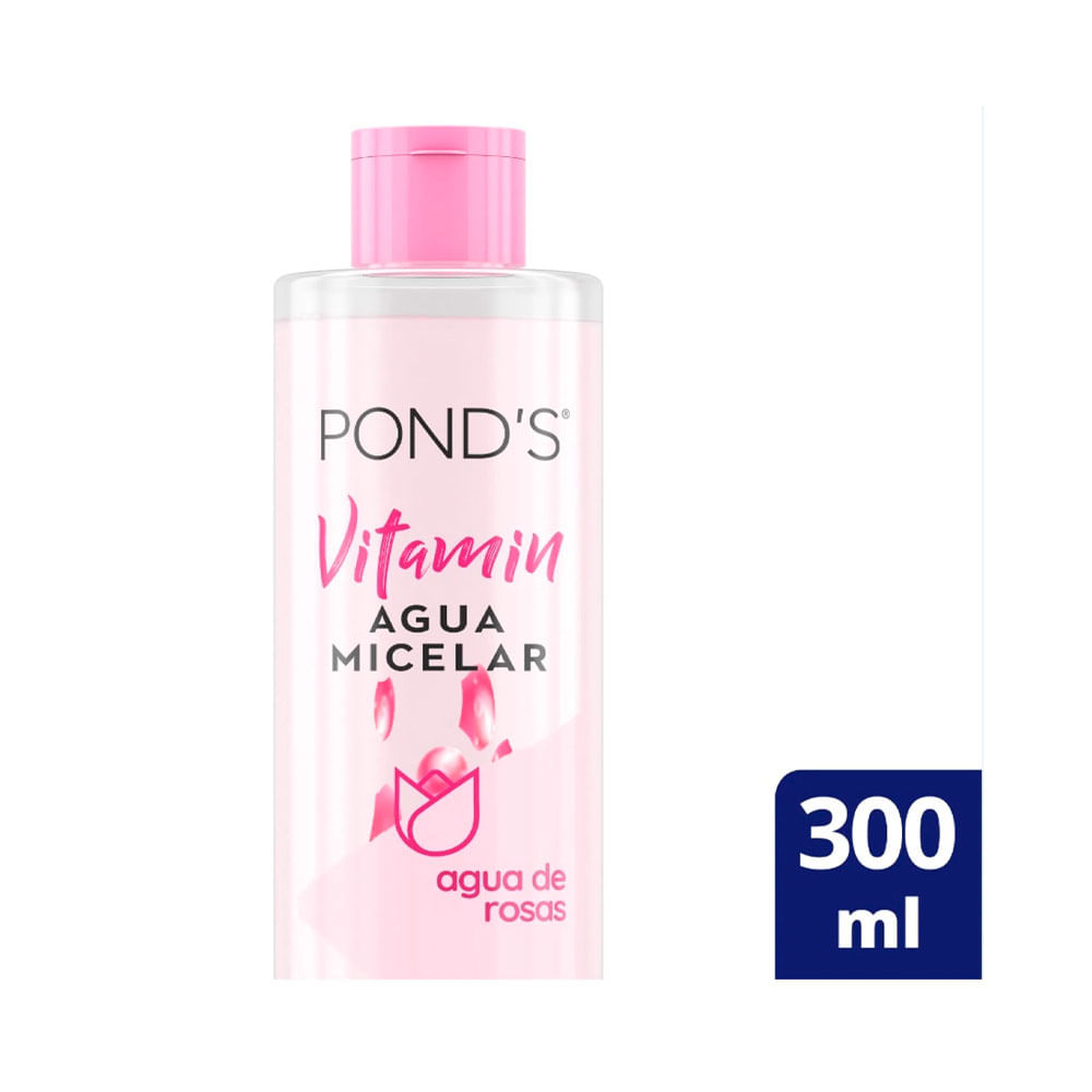 LIMPIADOR PONDS VITAMIN FACIAL AGUA DE ROSAS