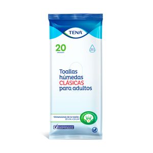 TOALLAS HUMEDAS TENA CLASICAS BOLSA X 20 UNDS