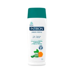 JABON INTIMO INTIBON SABILA CALENDULA MENTA FRASCO 210 G