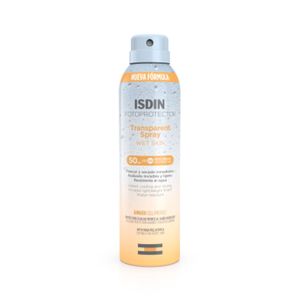 FOTOPROTECTOR ISDIN TRANSPAREN SPRAY WET SKIN SPF 50 FRASCO 250 ML