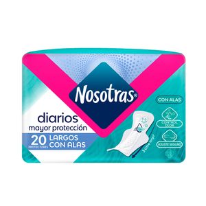PROTECTORES NOSOTRAS LARGOS CON ALAS BOLSA X 20 UNDS
