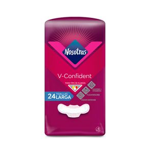 TOALLAS NOSOTRAS V CONFIDENT LARGA BOLSA X 24 UNDS