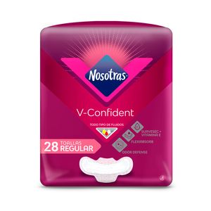 TOALLAS NOSOTRAS V CONFIDENT REGULAR BOLSA X 28 UNDS