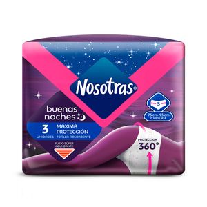TOALLAS NOSOTRAS ABSORBENTES TALLA S BOLSA X 3 UND