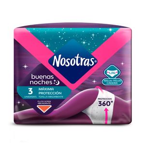NOSOTRAS BUENAS NOCHES TL L/XL TOALLAS BOLSA X 3 UND
