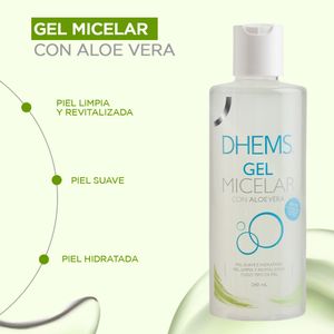 DHEMS GEL MICELAR ALOE VERA FRASCO 240 ML