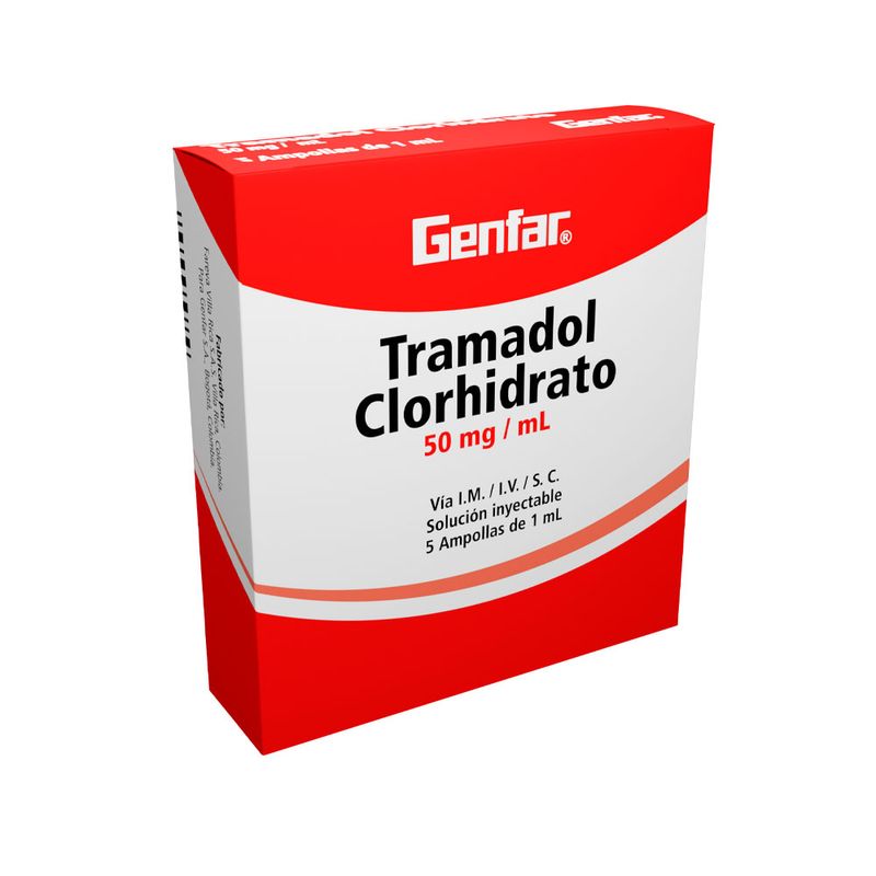 TRAMADOL GENFAR AMPOLLA 50 MG/1 ML - Farmacia Pasteur - Medicamentos y ...