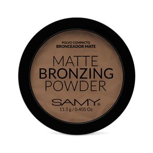 POLVO COMPACTO BRONCEADOR MATE SAMY 11.5 G. #01 SUNKISSED