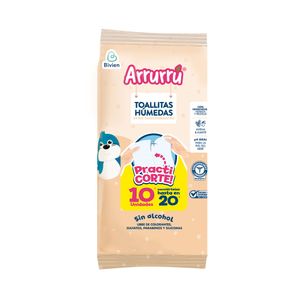 TOALLITAS ARRURRU AVENA BOLSA X 10 UNDS