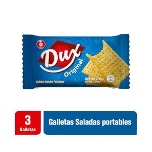 GALLETA DUX ORIGINAL SALADAS 27.8 G BOLSA X 3 UND