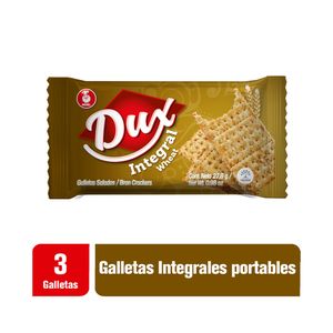 GALLETA NOEL DUX  INTEGRAL 27.8 G SIN AZUCAR BOLSA X 3 UND