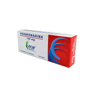FEXOFENADINA ECAR TABLETAS 120 MG