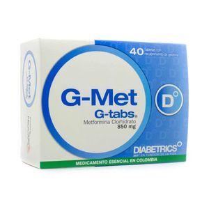G-MET TABLETAS 850 MG