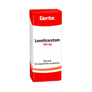 LEVETIRACETAM GENFAR (RG) TABLETAS 500 MG