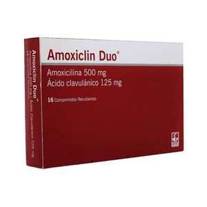AMOXICLIN DUO COMPRIMIDOS 500MG/125MG