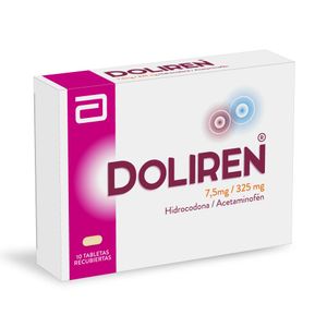 DOLIREN TABLETAS RECUBIERTAS 7.5MG/325MG