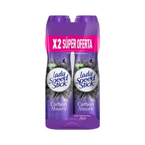 DESODORANTE LADY SPEED STICK CARBON ABSORB OFERTA X 2 UNDS