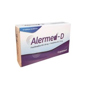 ALERMED D TABLETAS RECUBIERTAS 60/25 MG CAJA X 10 UNDS