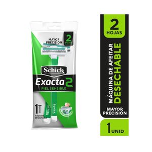 SCHICK EXACTA II VERDE+++ MAQUINA DE AFEITAR BOLSA X 1 UND