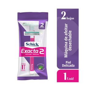 SCHICK EXACTA II ROSADA+++ MAQUINA DE AFEITAR X 1 UND