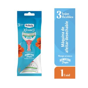 SCHICK XTREME3 HAWAIN TROPICAL MAQUINA DE AFEITAR POTE X 1 UND